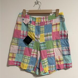 Brooks Brothers Multicolor Patchwork Women Shorts NWT